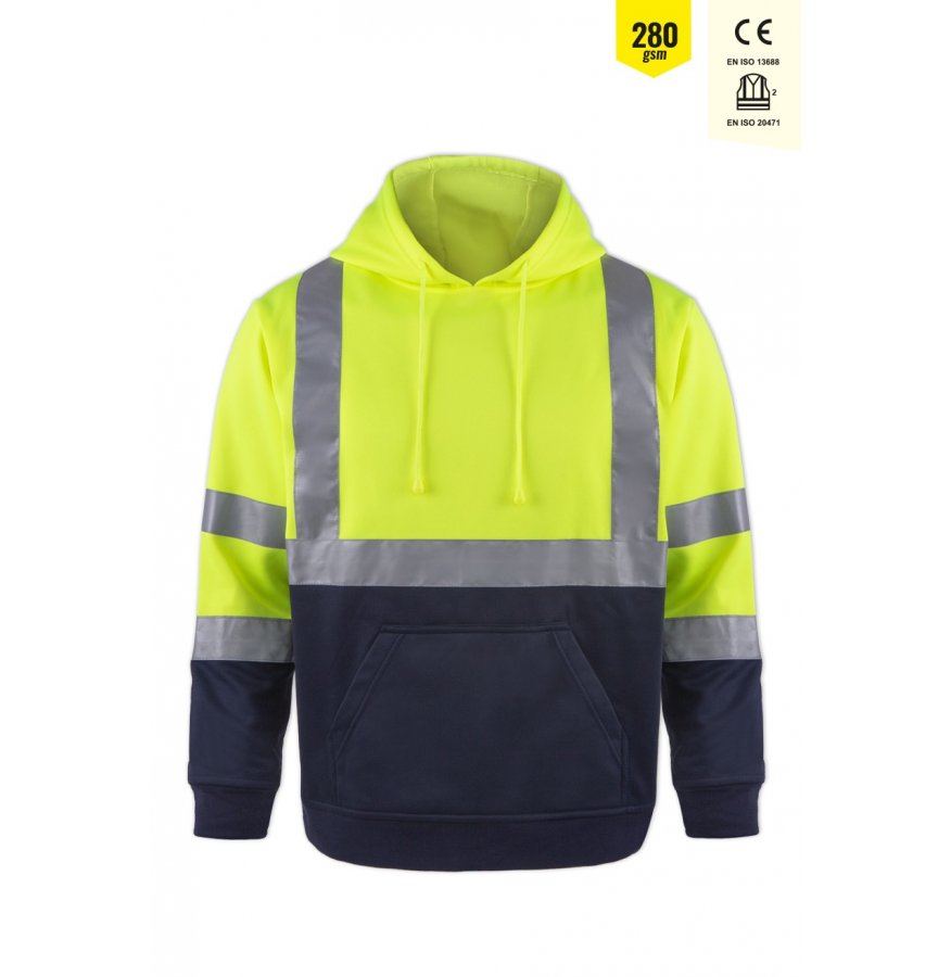 OLYMPUS CONTRAST SAFETY HOODED SWEATSHİRT