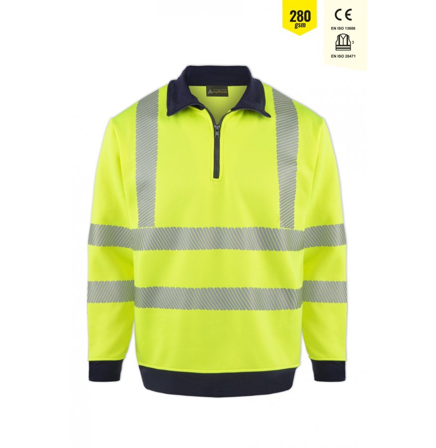   OLYMPUS CONTRAST SAFETY 1/4 ZİP SWEATSHİRT