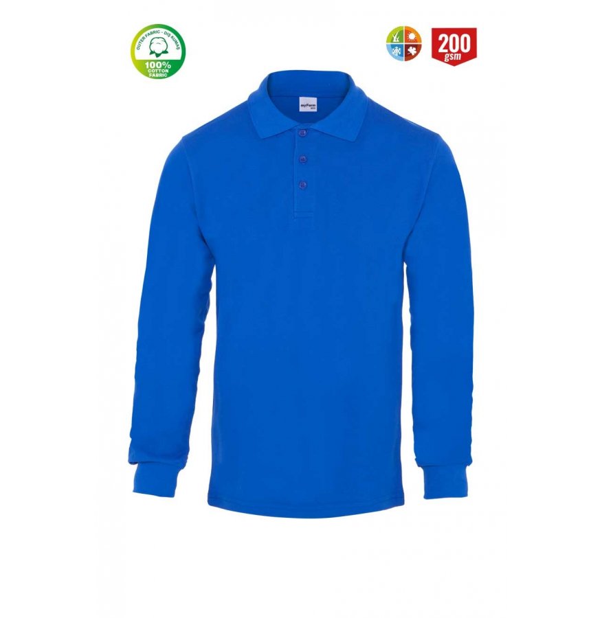 ECO POLO YAKA PİKE UZUN KOL T-SHİRT