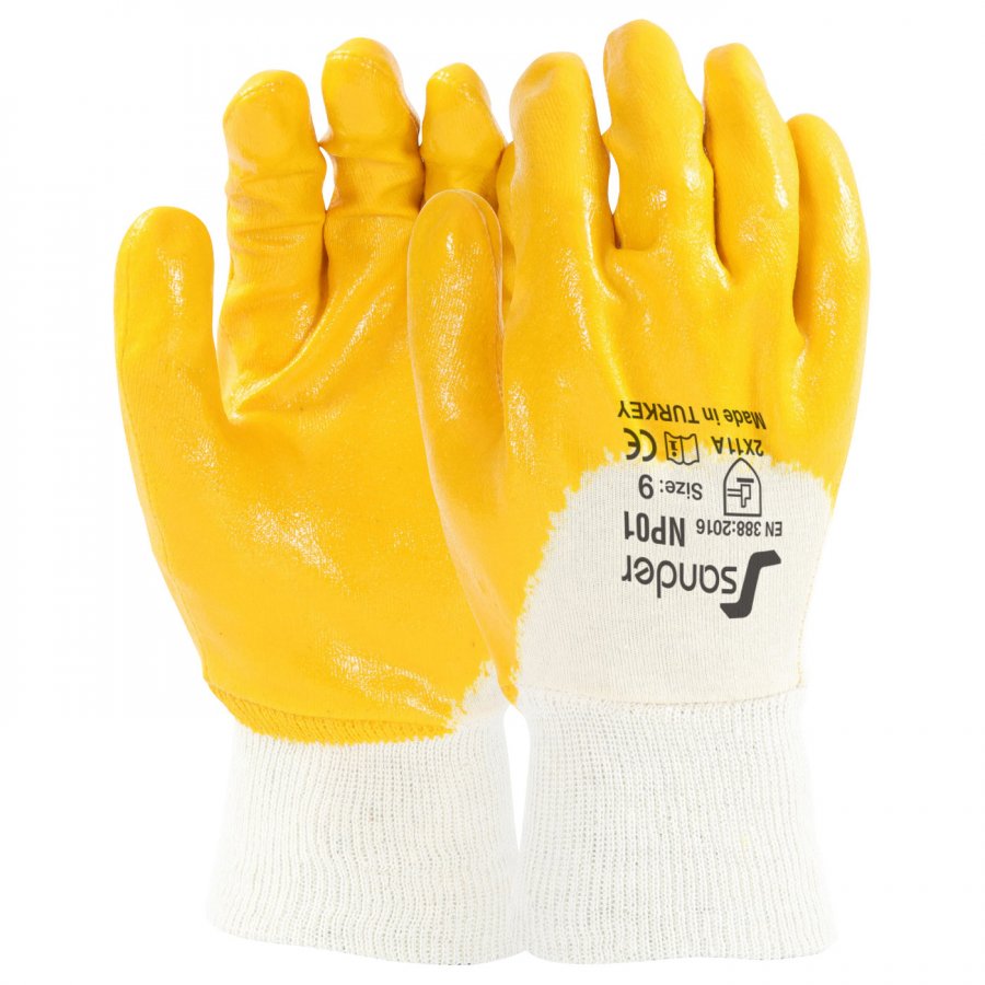 Sander NP01 Sarı Nitril Eldiven
